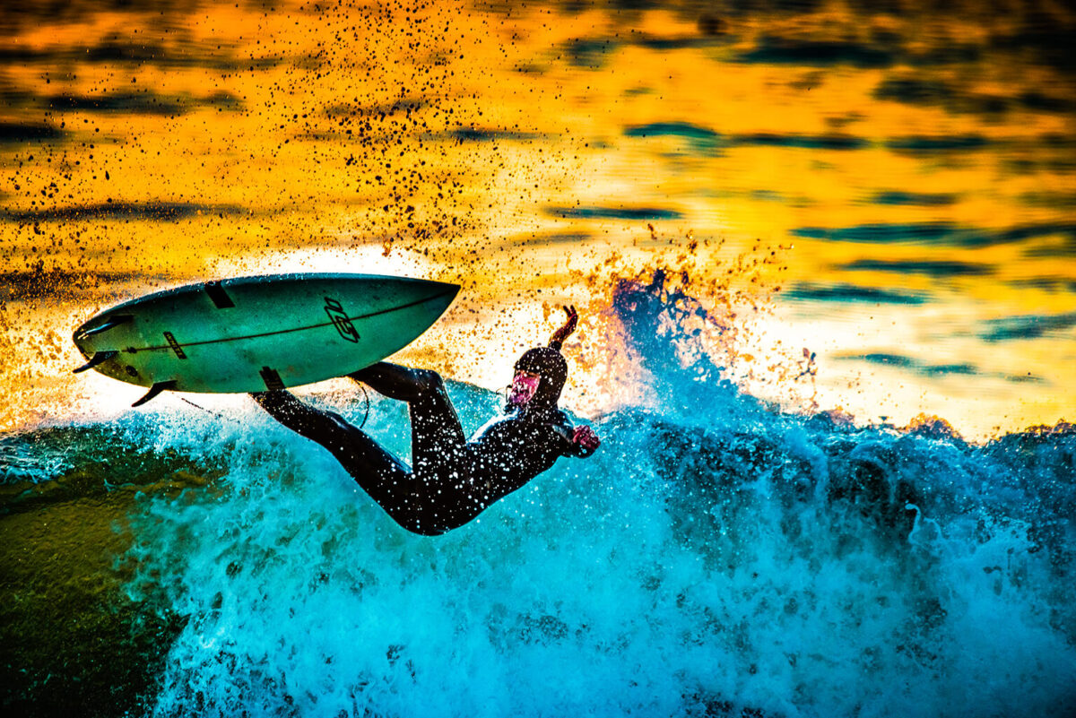 Perfect Shot: Sunset Surfer