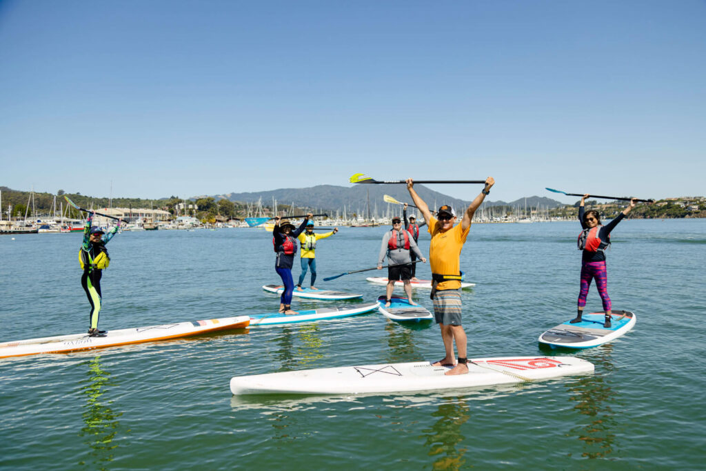 Paddleboarding in Sausalito